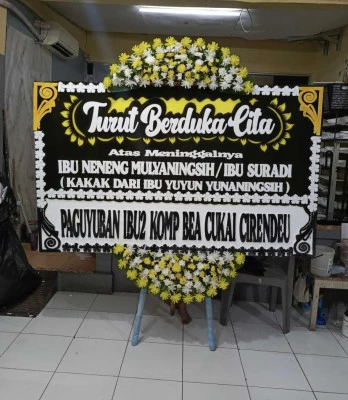 Papan Bunga di Lenteng Agung